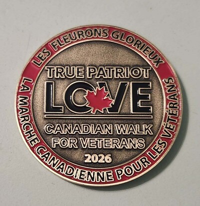 Challenge coin awarded by Greg Tanner 2026